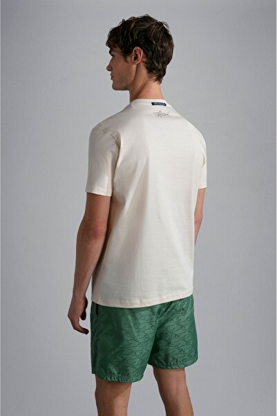 PAUL&SHARK MEN'S KNITTED T-SHIRT C.WCOTTON