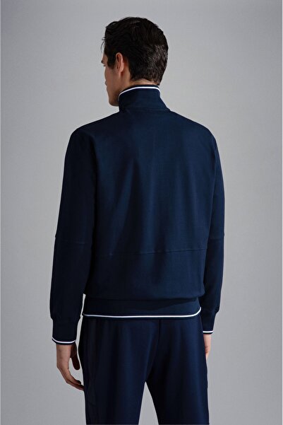 PAUL&SHARK MEN'S ZIPPED SWEATSHIRT C.WCOTTON