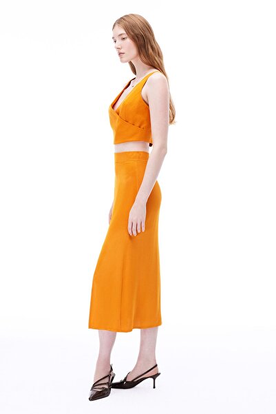 Perspective Safira Помаранчева спідниця середньої довжини - Regular Fit