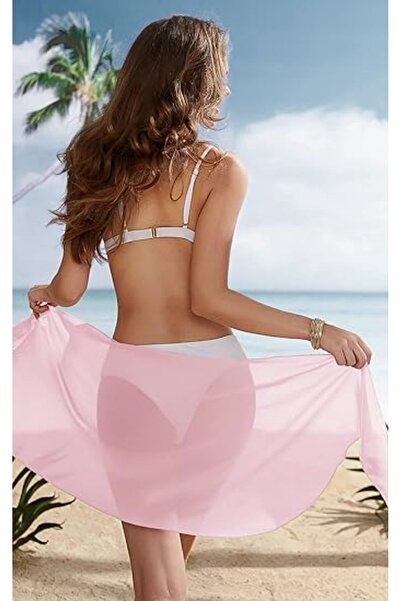 VOOP Ροζ τούλι Pareo - Δέσιμο στη μέση