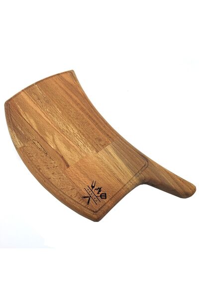 woodhub لوح التقطيع، لوح تقديم من خشب الزان، سلسلة مصنوعة يدويًا