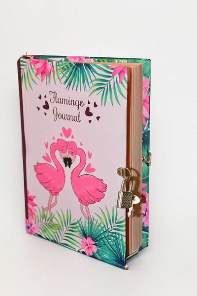 Araste FLAMINGO JOURNAL LOCKED Αναμνηστικό Σημειωματάριο, Ημερολόγιο, Ατζέντα
