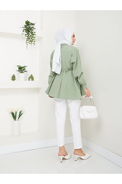 VOLT CLOTHİNG Γυναικείο χιτώνα με γιακά πουκάμισο με λεπτομέρεια καρδιάς