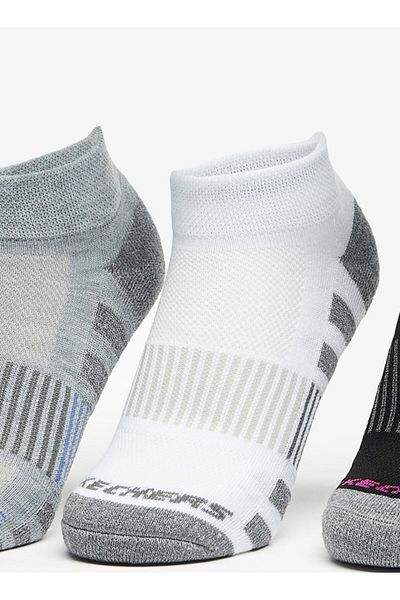SKECHERS Women's Extended Terry Crew Length Sports Socks - S114344-041
