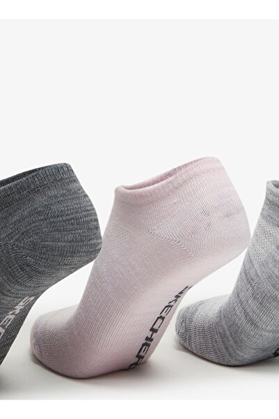 SKECHERS Women's Non Terry Super No Show Sports Socks - Set of 3, S115750-693