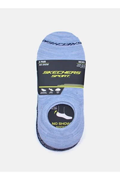 SKECHERS Stripes No Show Socks - Set of 3