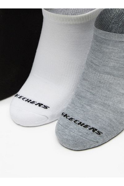 SKECHERS Logo Printed Ankle Length Socks - Set of 3