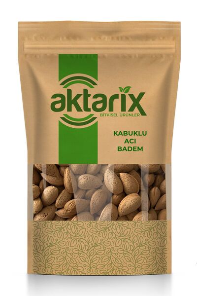 aktarix 1 Kg Kabuklu Acı Badem / Datça