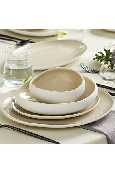 LOVYCO Streamline New Cupid Stoneware Seramik 9 Parça 2 Kişilik Yemek Takımı