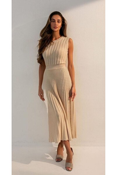 DAMGA Collection Rochie lungă de tricotaj pentru femei