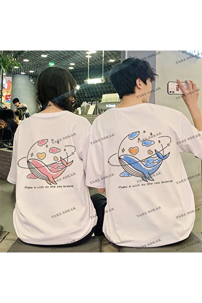 Tarzsokak New Season Tir Harajuku Style Couple Lover Couple Ρούχα - 2 Τεμάχια