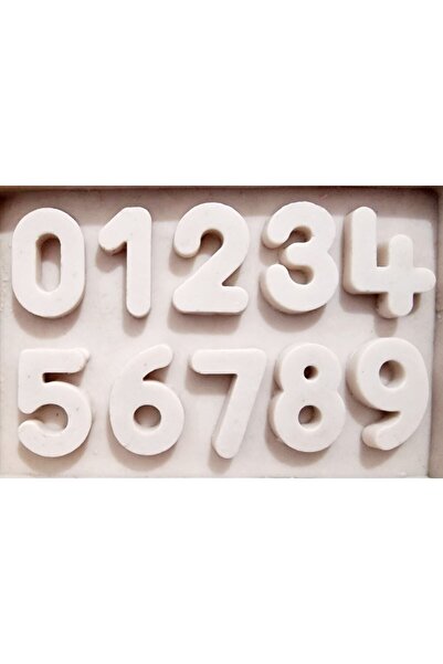 morlalem m Sayılar Rakamlar 3 Cm Sayı Rakam Silikon Kalıp K-1157, Kokulu Taş ...