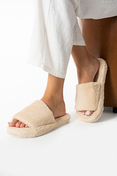 star shoes Γυναικείες Γούνινες Αθόρυβες Σόλα Εξωτερικές Παντόφλες Σπιτιού Παντόφλες Guest