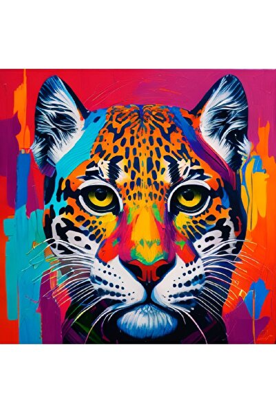 LİLYHOBBYLAND Sayılarla Boyama Hobi Seti (RENKLİ BASKI-ÇERÇEVELİ) 40x50 Cm: R...