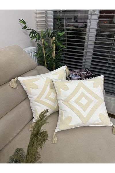 en gözde home PUNCH EMBROIDERED 2 PIECES OF KIRLENT CASE