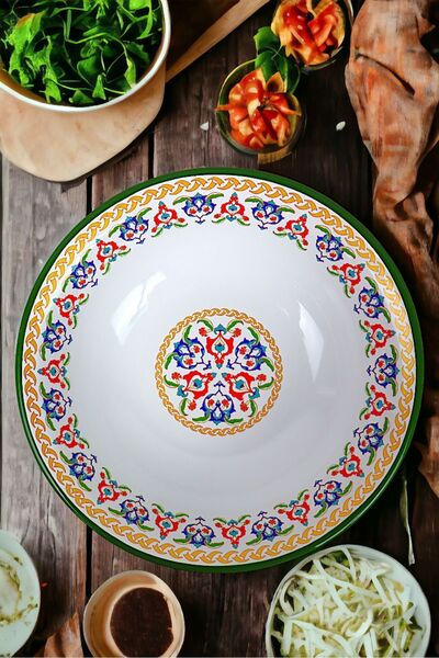 İnci Emaye 32 No 3.5 Litre Emaye Leğen Çırpma Ve Karıştırma Kabı. Hamur Leğen...