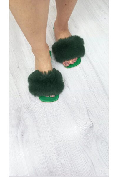 Moda fiesta Γούνινες γυναικείες παντόφλες - για καθημερινή, εξωτερική και οικιακή χρήση