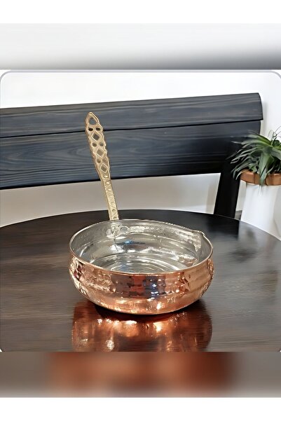 Bakır Center Bakır Sos Tavası Yağ Kızartma Tavası Sosluk Yağlık 9cm  Bakır Ta...