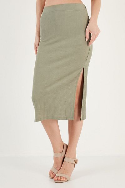 Lela Fustă midi Slim Fit cu talie înaltă Fustă5865600