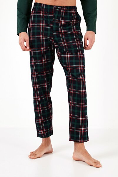 Buratti Ekoseli Pamuklu Regular Fit Uzun Kollu Pijama Takımı Erkek PİJAMA TAKIMI 6572005
