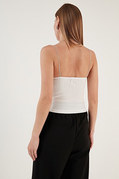 Lela Ip Askılı Slim Fit Esnek Crop Bluz Bluz 5864064