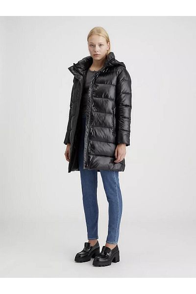 Calvin Klein LW Padded Long Fitted Jacket - Comfortable Cut