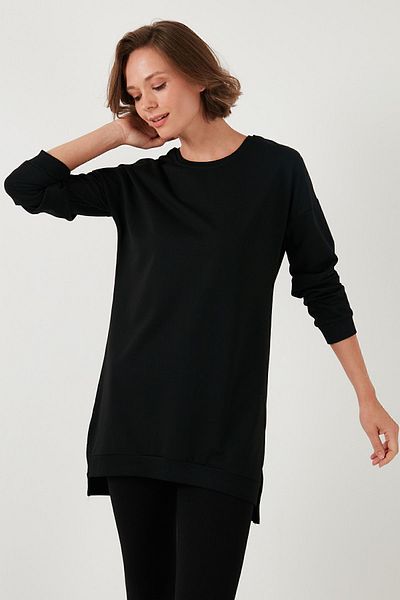 Lela Βαμβακερό τουνίκ Crew Neck Oversize - Modest 5864896