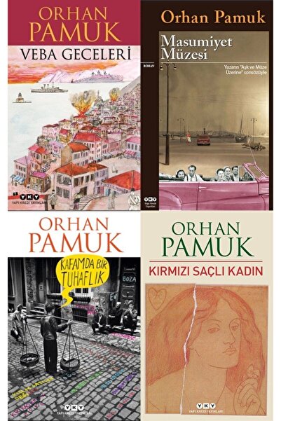 Yapı Kredi Yayınları En Çok Okunan Orhan Pamuk Kitapları Seti 4 Kitap- Veba G...