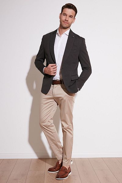 Buratti Ανδρικό μπουφάν 6 Drop Double Slit Slim Fit Blazer Jacket 659004