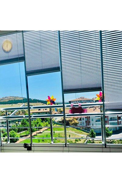 Naza Cam Balkon Perde Sistemleri Gri Akordeon Katlanır Perde