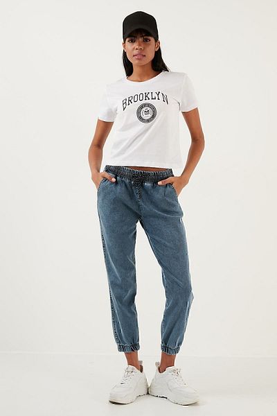 Lela Tricou tricou slim fit cu imprimeu Brooklyn 5864581