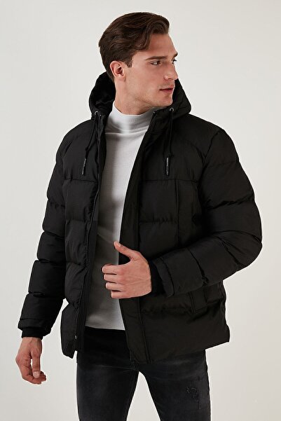Buratti Zippered Pocket Slim Fit Hooded Puffer Coat Men's Coat 5711050