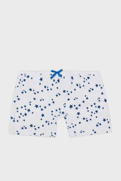 Lela Girl's Patterned Cotton 5-Piece Boxer Set - STAR6651008
