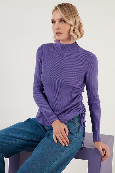 Lela Tricotaj Gathered Half Fisherman Pulover 6329531