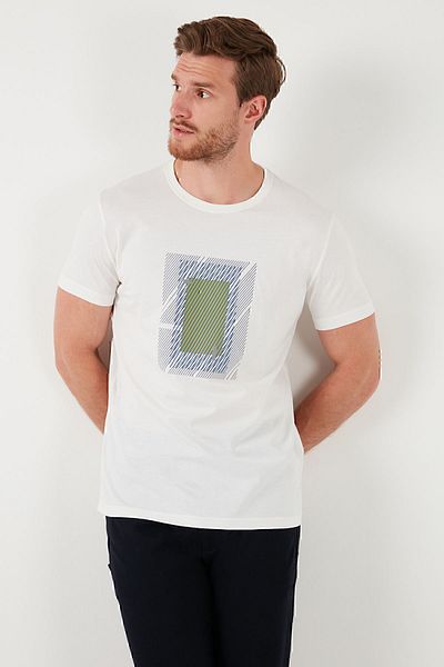 Buratti Men's Slim Fit Crew Neck Cotton T-Shirt - 646R7930
