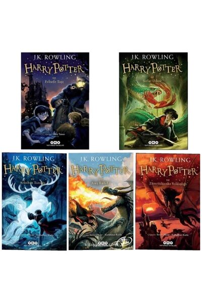 Yapı Kredi Yayınları Harry Potter 1-2-3-4-5 Harry Potter Set