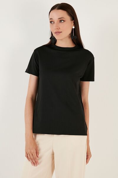 Lela Μπλουζάκι με λαιμόκοψη με κανονική εφαρμογή 5865400