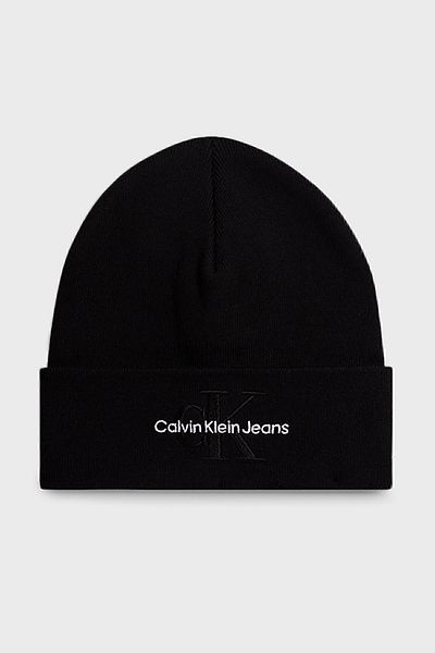 Calvin Klein Logo Cotton Beret K60K611254BDS BEANIE K60K611254 BDS