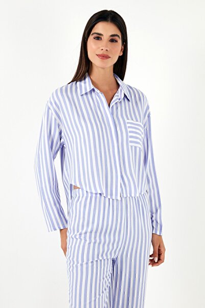 Lela Σετ καλοκαιρινές πιτζάμες με άνετο σχέδιο με φαρδύ πόδι PAJAMAS SET6110014