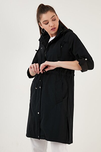 Lela Regular Fit Çıkarılabilir Kapüşonlu Ince Mevsimlik Mont Mont 497sezen