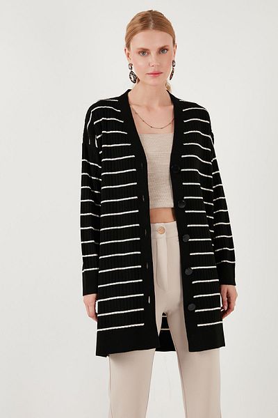 Lela V-neck Knitwear CarDigan - ButtoneD, CarDigan 4616137