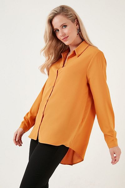 Lela Comfortable Cut Long Back Shirt SHIRT 6118728