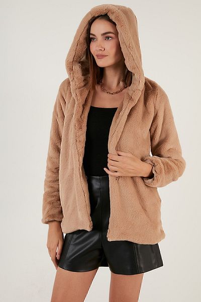 Lela Hooded Soft Fleece Lined Slim Fit