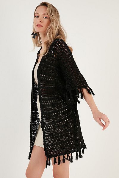 Lela Openwork Knitted Cardigan CARDIGAN 6071485D24