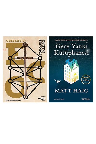 Domingo Yayınları Foucault Sarkacı / Gece Yarısı Kütüphanesi (2 Kitap Set)