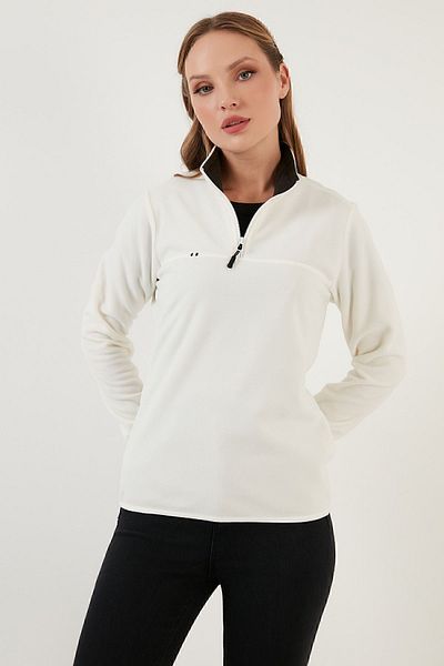 Lela Anti-pilling Slim Fit Soft Fleece - Μισό φερμουάρ που δεν κολλάει 590700