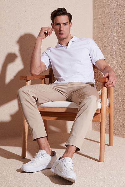 Buratti Ανδρικό μπλουζάκι Polo Neck Slim Fit - 5902141