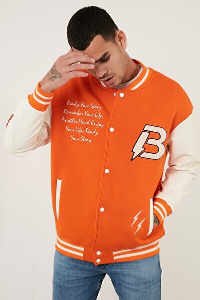 Buratti Великий комір коледжу кишеньковий бомбер чоловіча куртка чоловіча куртка 628mnh171