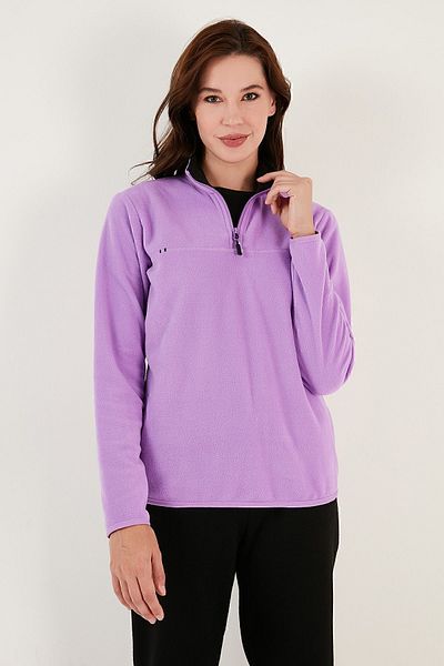 Lela Anti-pilling Slim Fit Soft Fleece - Μισό φερμουάρ που δεν κολλάει 590700