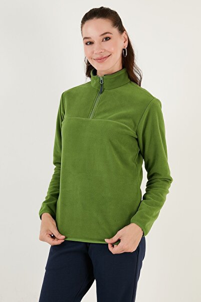 Lela Anti-pilling Slim Fit Soft Fleece - Μισό φερμουάρ που δεν κολλάει 590700